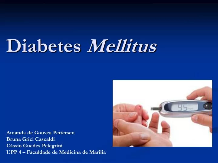 seminar presentation on diabetes mellitus