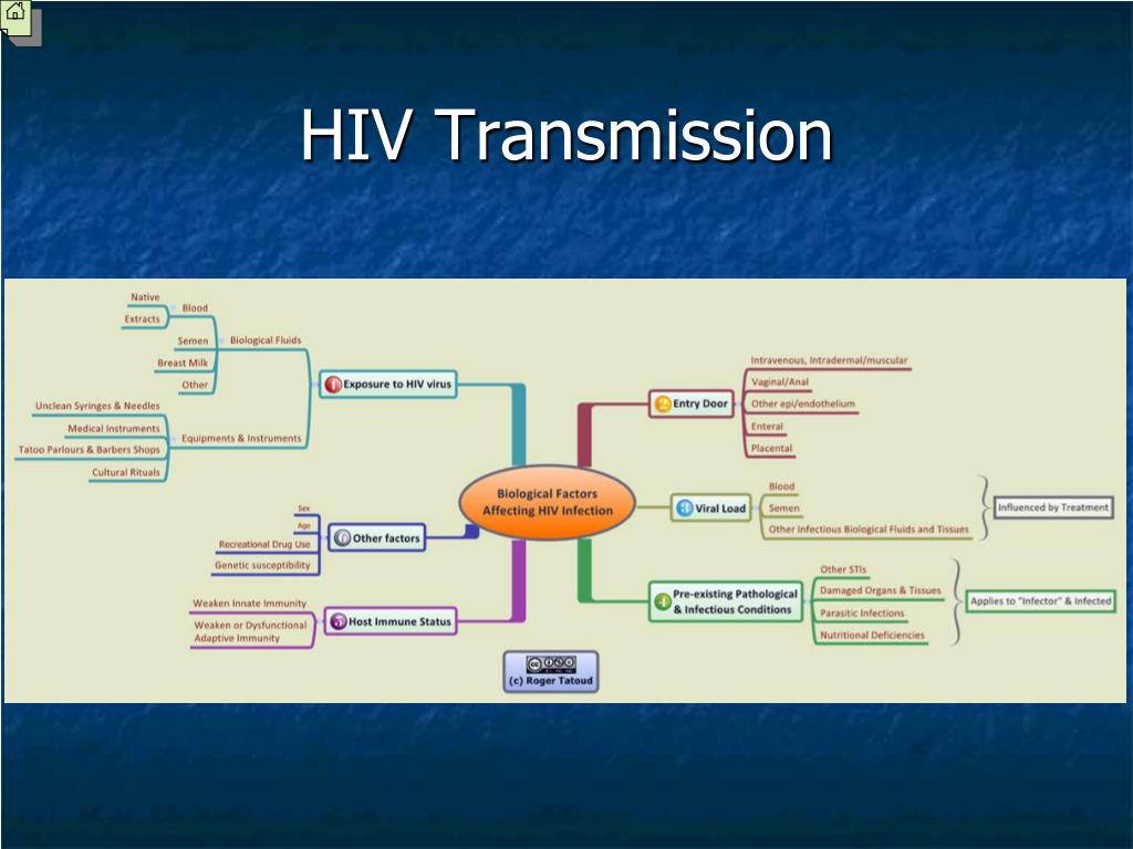 most common route of hiv transmission