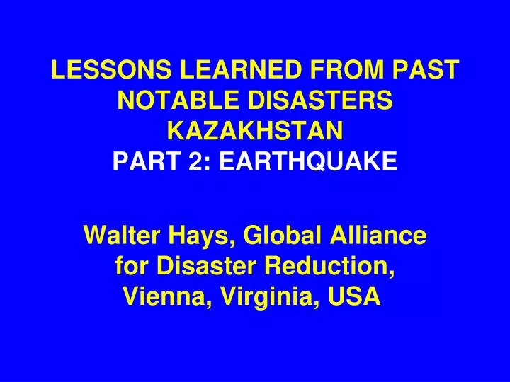 earthquake in kazakhstan essay