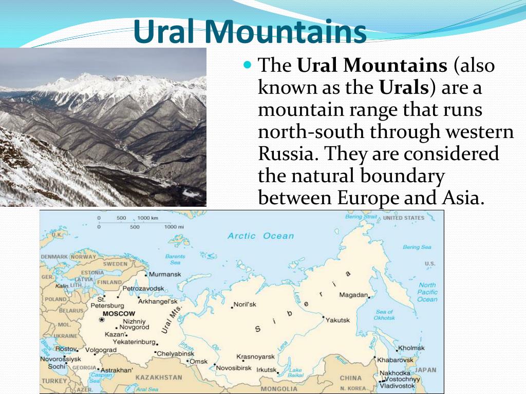 Asian mountain range ural