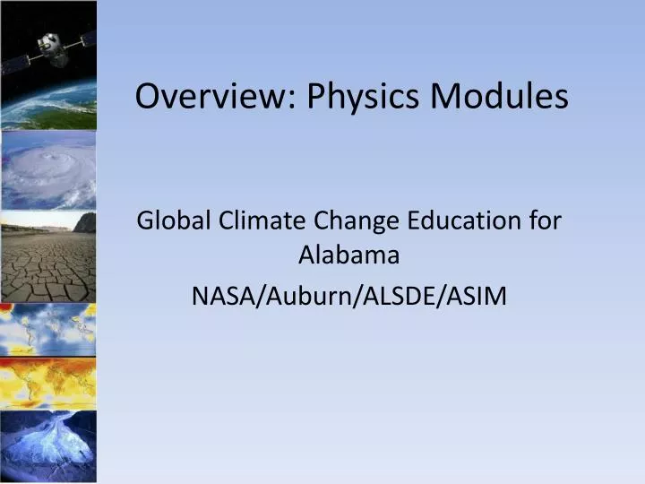 overview physics modules n.