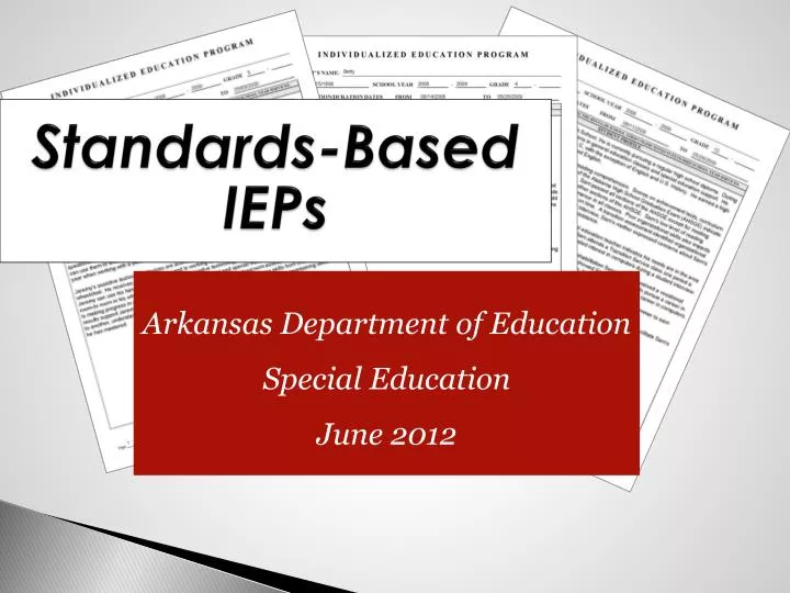 PPT StandardsBased IEPs PowerPoint Presentation, free download ID