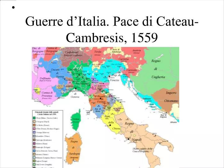 guerre d italia pace di cateau cambresis 1559 n.