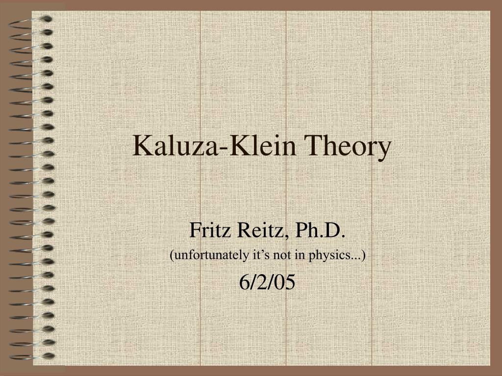 What is the problem with the kaluza klein theory