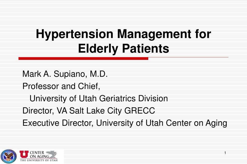 hypertension in geriatric patients