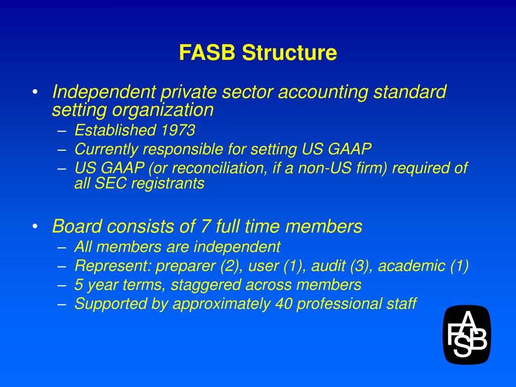 PPT Recent FASB Standard Setting Activities including Convergence