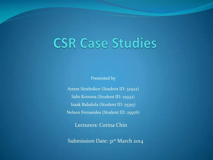 case study related to csr activities