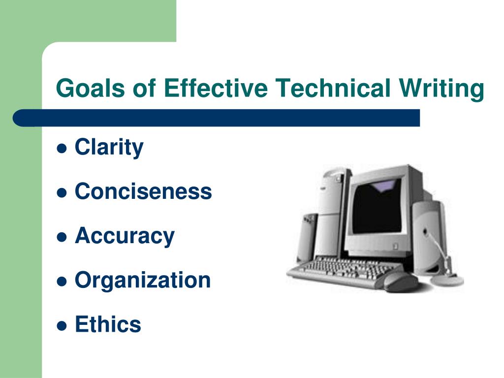 technical writing goals