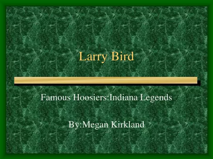 larry bird n.