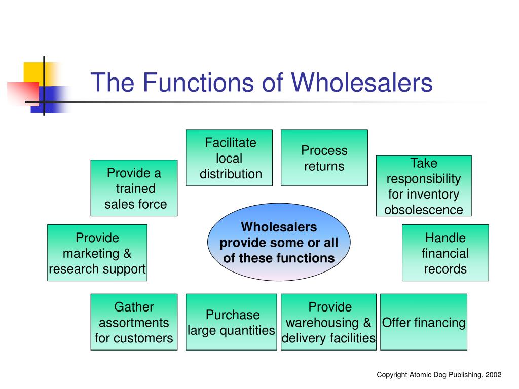 types of wholesalers with examples