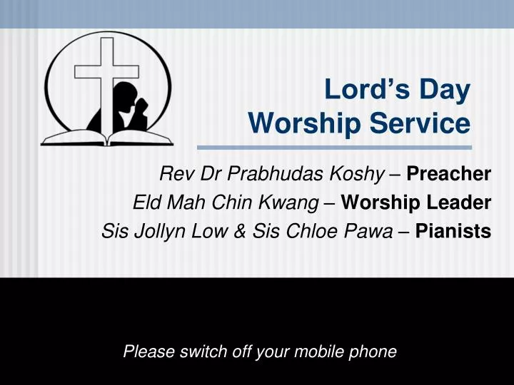 lord s day worship service n.