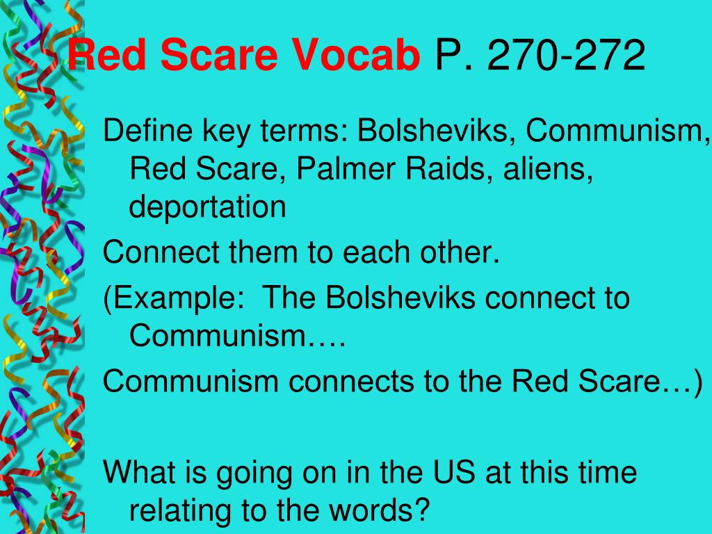 Red scare