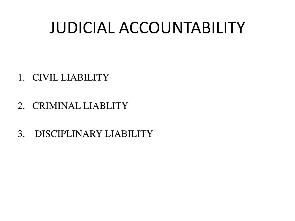 PPT JUDICIAL ACCOUNTABILITY PowerPoint Presentation, free download