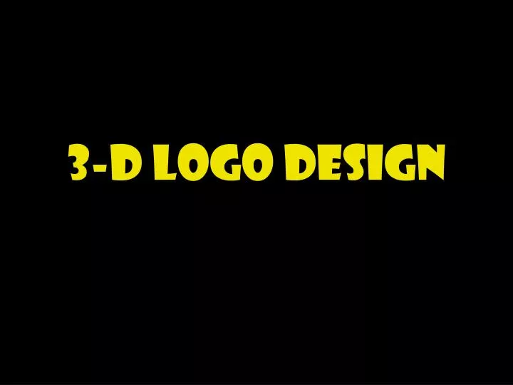 3 d logo design n.