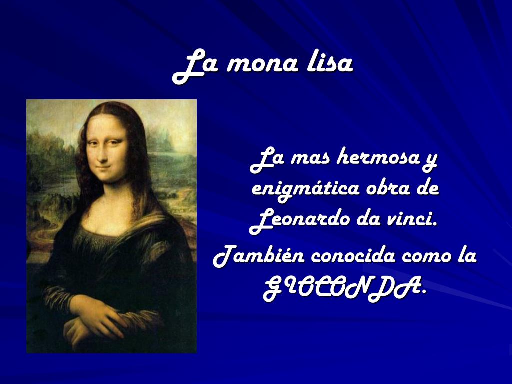 PPT - La mona lisa PowerPoint Presentation, free download - ID:5518954