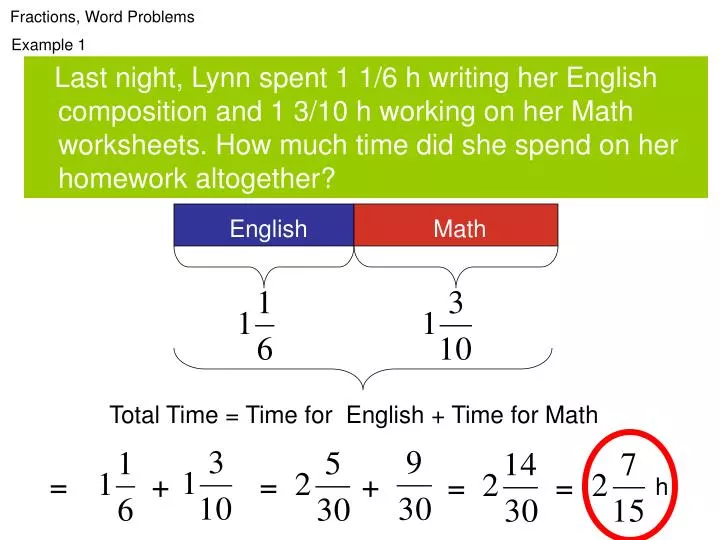 Ppt - Fractions, Word Problems Powerpoint Presentation, Free Download - Id:5519350