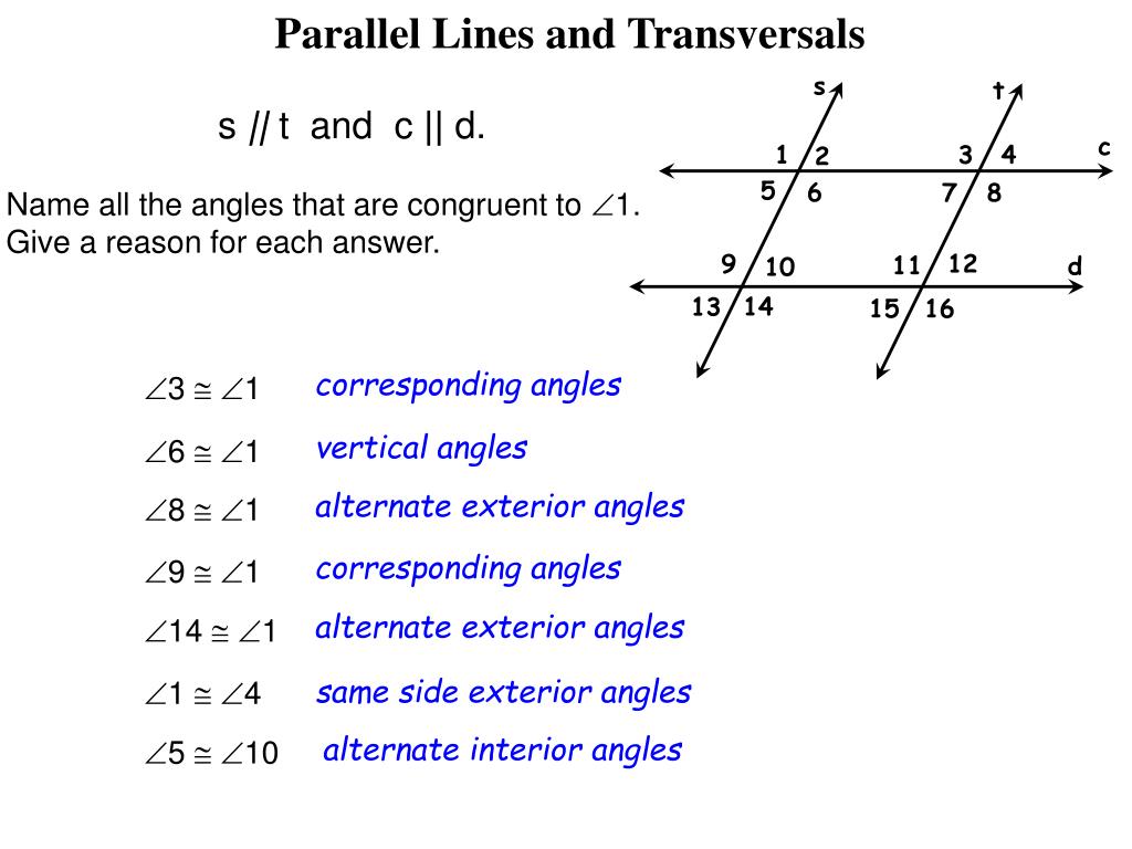 PPT Lesson 2 6 Parallel Lines Cut By A Transversal PowerPoint Presentation ID 5520122
