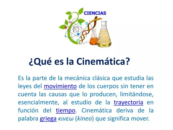 o que e cinematica o que e cinematica