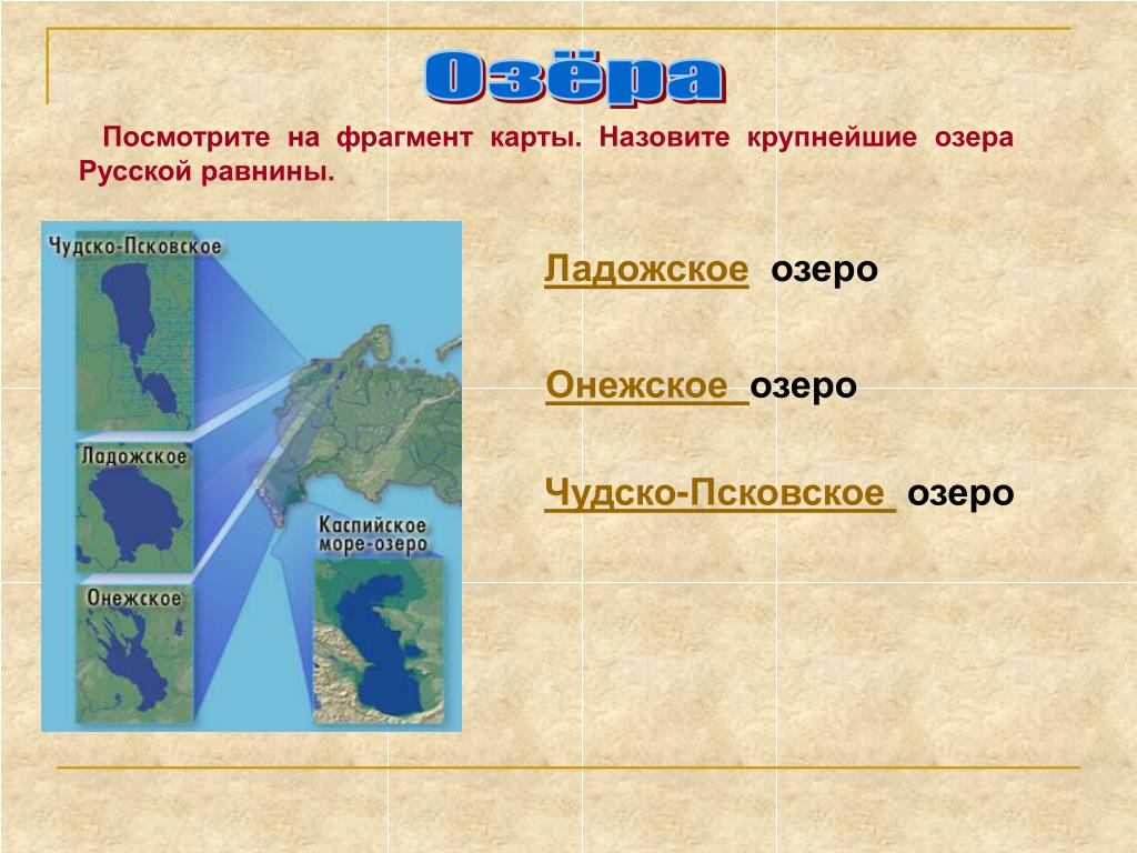 Какие озера находятся в европе. Крупнейшие озера Восточно европейской равнины. Крупные озера Восточно европейской равнины на карте. Озера русской равнины. Озера Восточно европейской равнины список.