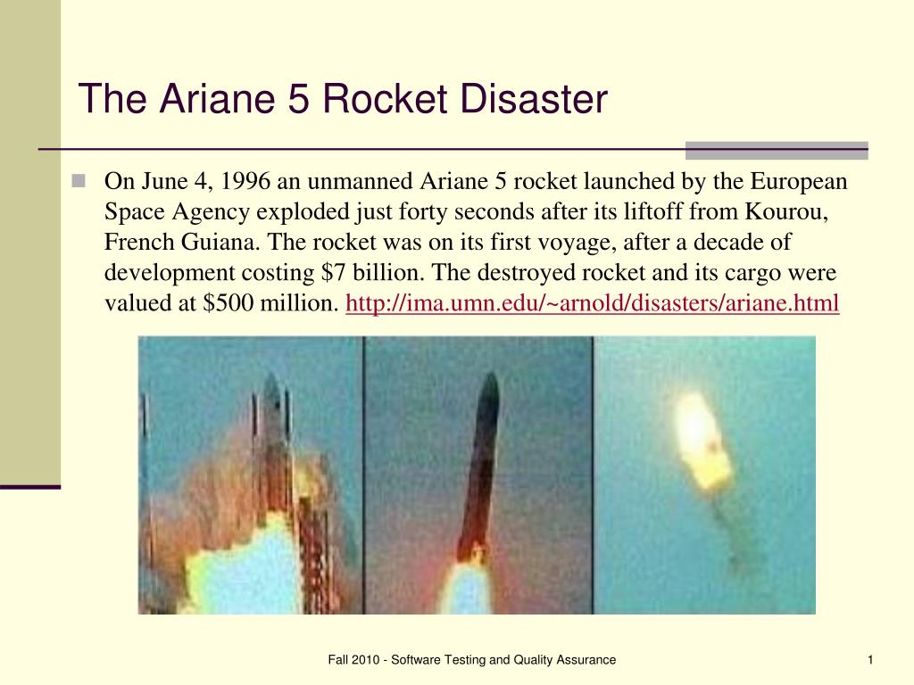 PPT - The Ariane 5 Rocket Disaster PowerPoint Presentation, free download - ID:5524006