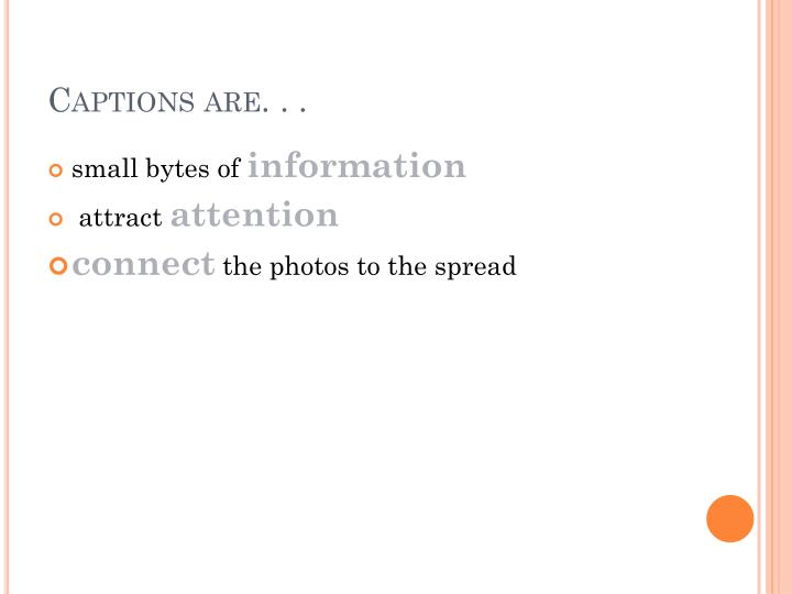 PPT - Caption writing PowerPoint Presentation - ID:5526617