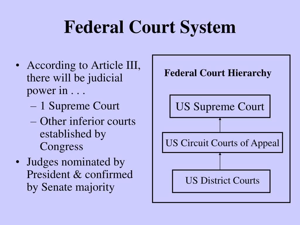 PPT - Federal Court System PowerPoint Presentation, free download -  ID:5527181