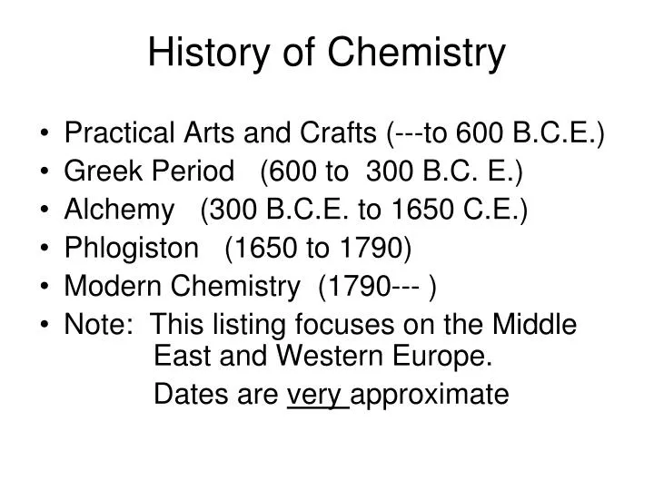 Ppt History Of Chemistry Powerpoint Presentation Free Download Id 558