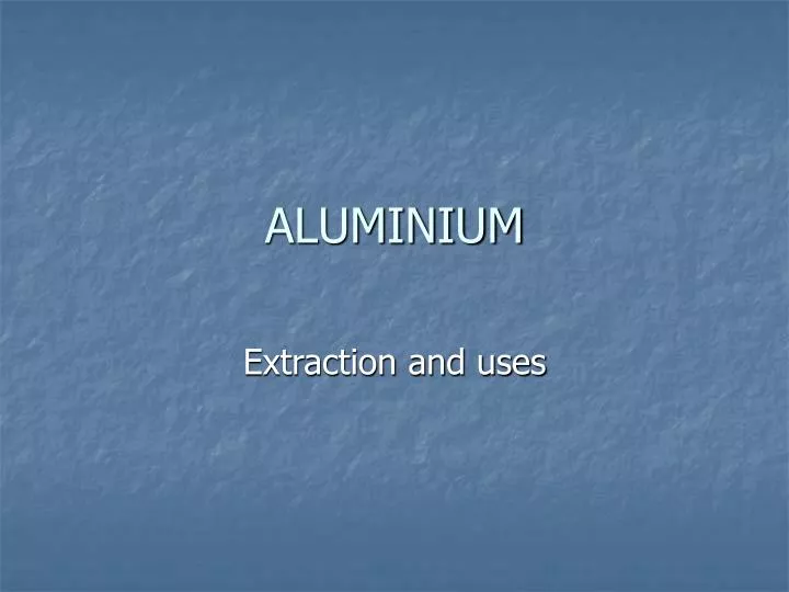aluminium n.