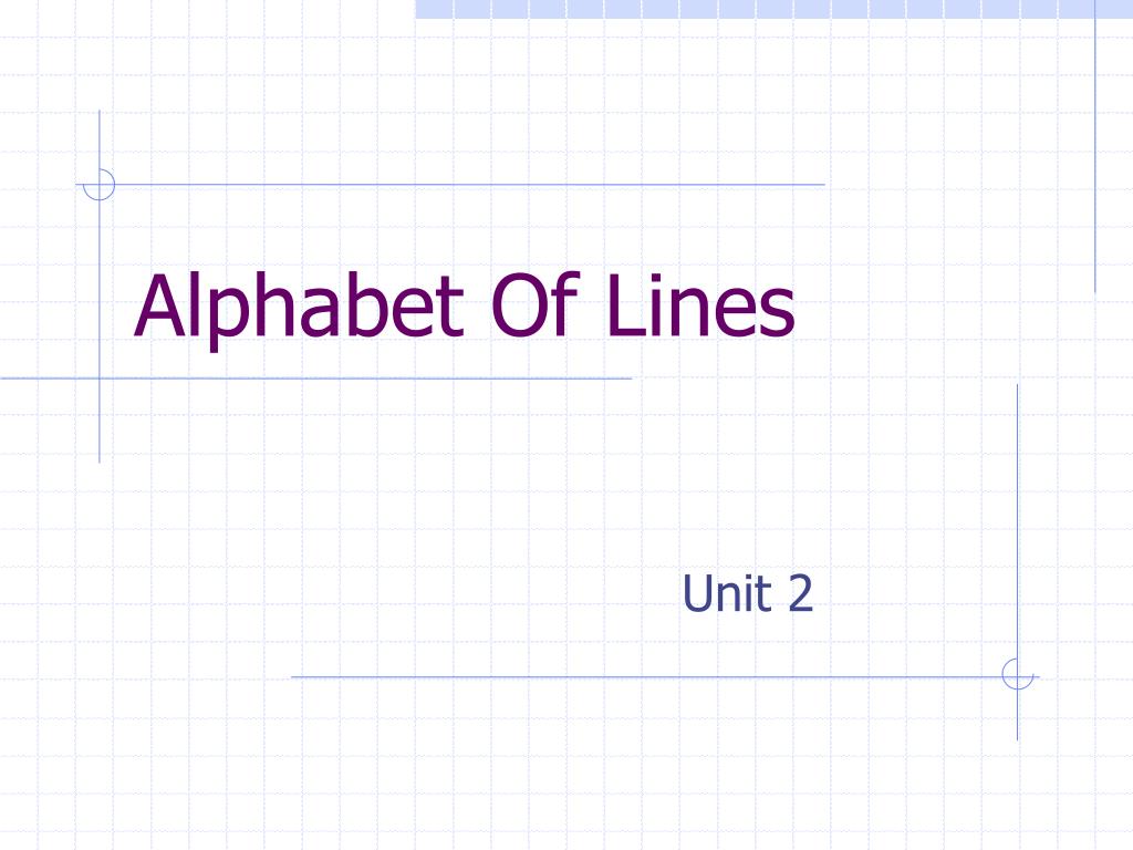 alphabet of lines powerpoint presentation