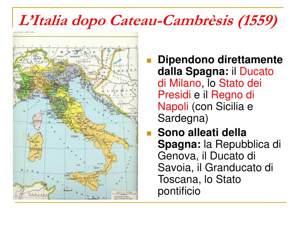 Governavano In Italia Durante La Dominazione Spagnola PPT - L’Italia spagnola (1559-1700) PowerPoint Presentation, free
