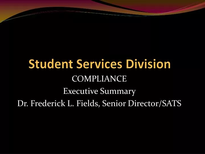student services division n.