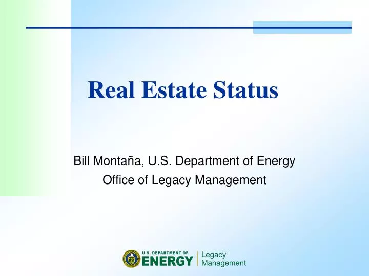 PPT Real Estate Status PowerPoint Presentation, free download ID