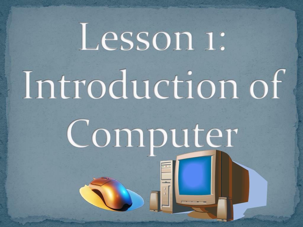presentation on introduction to computer