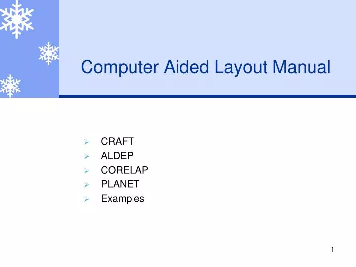 Corelap Layout Software