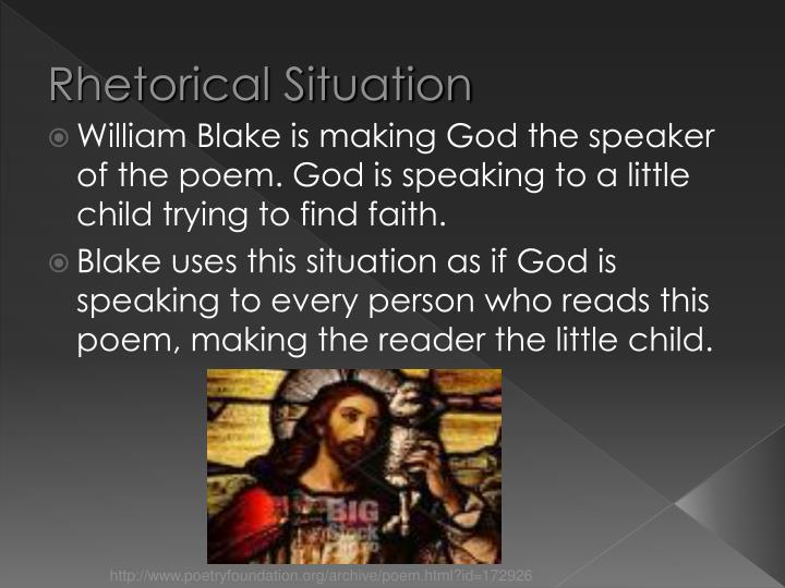 There Is No William Blake Rhetorical Analysis