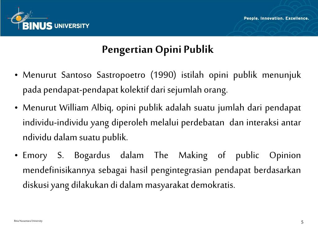 PPT - RUANG LINGKUP OPINI PUBLIK Pertemuan 2 PowerPoint Presentation ...