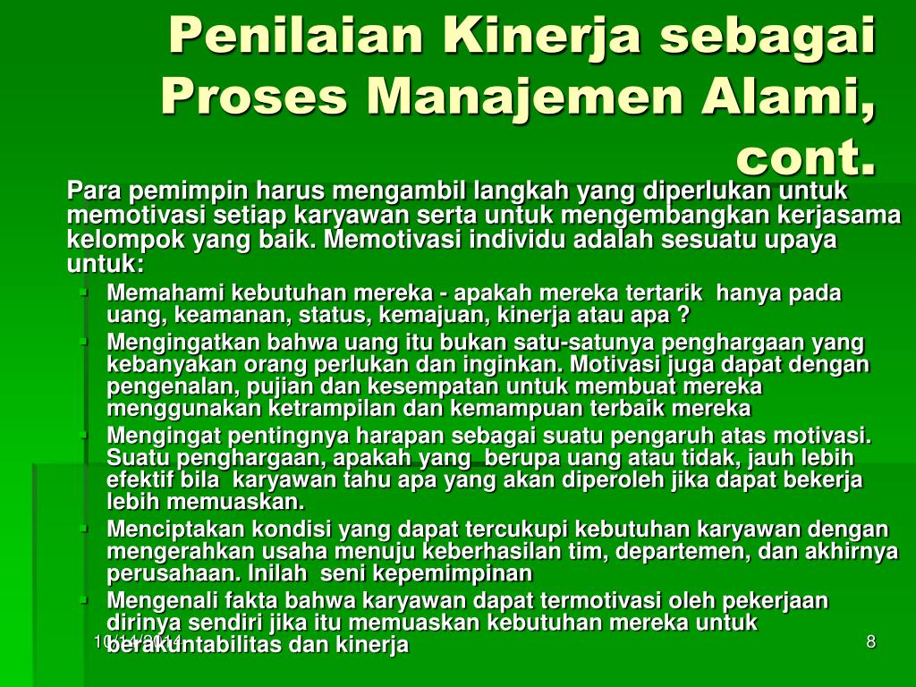 PPT MANAJEMEN KINERJA SDM PowerPoint Presentation, free download ID