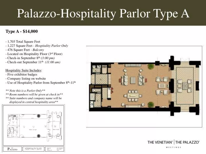 palazzo hospitality parlor type a n.