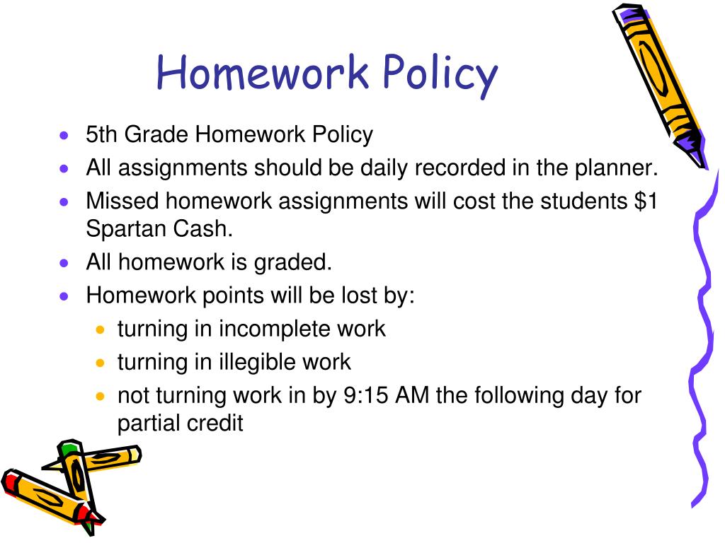 homework policy definition