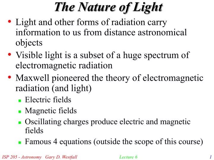 Ppt the nature of light powerpoint presentation free download id