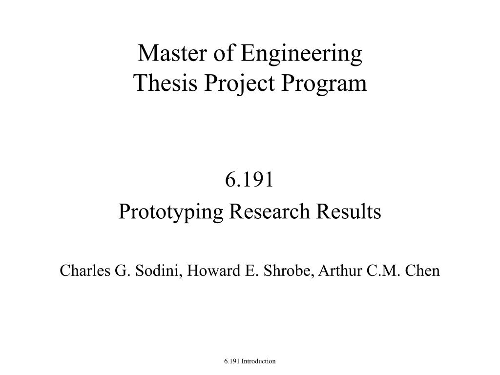 masters thesis engineering