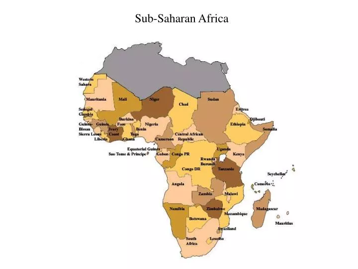 PPT SubSaharan Africa PowerPoint Presentation, free download ID5538428