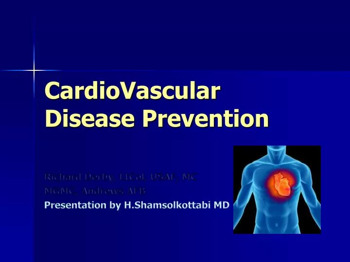 PPT - CardioVascular Disease Prevention PowerPoint Presentation, free