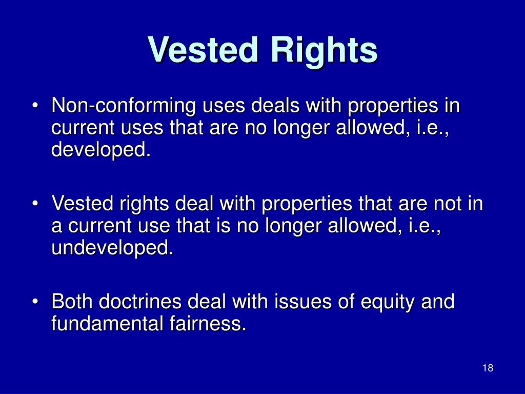 PPT - Nonconformities & Vested Rights PowerPoint Presentation, free  download - ID:5539791