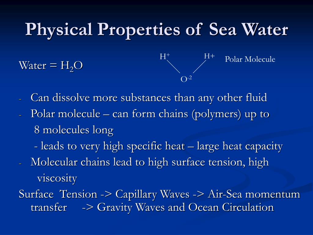 PPT Properties of Sea Water PowerPoint Presentation, free download ID5540103