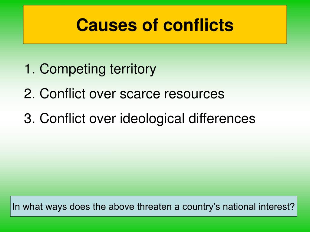 causes of conflict essay