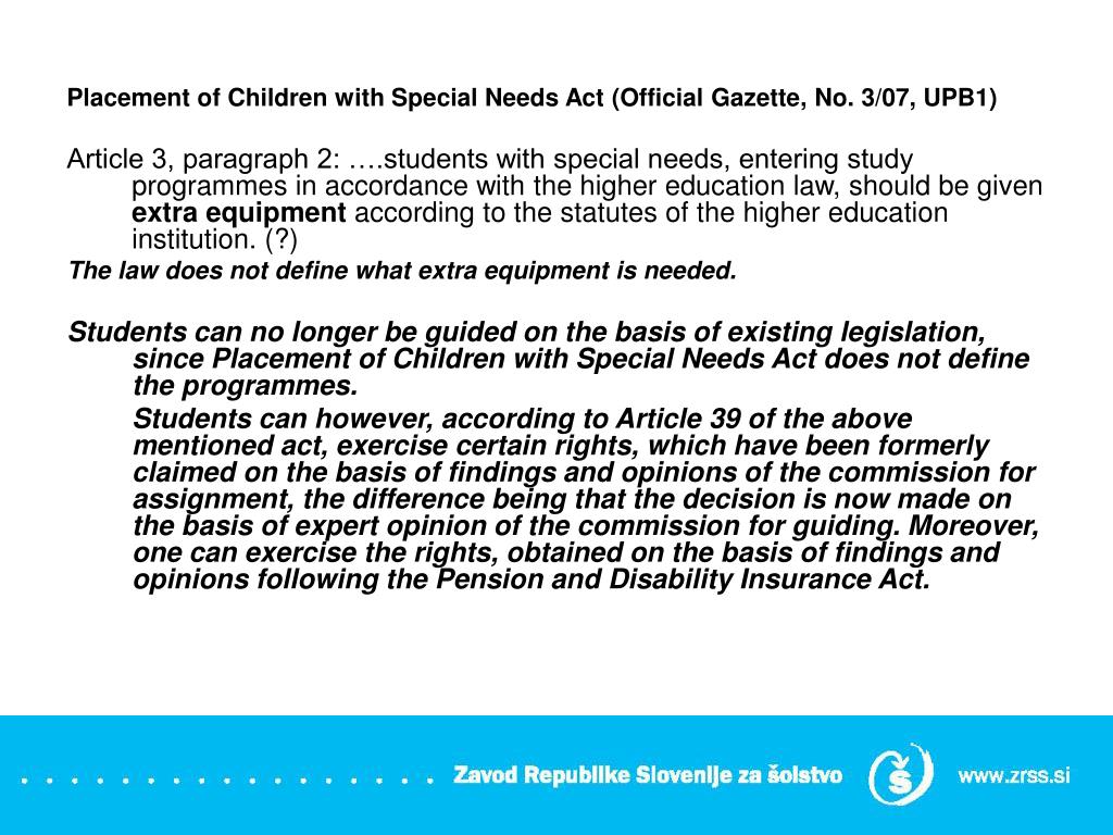 PPT - Students in the process of guiding children with special needs  Natalija Vovk-Ornik PowerPoint Presentation - ID:5540846