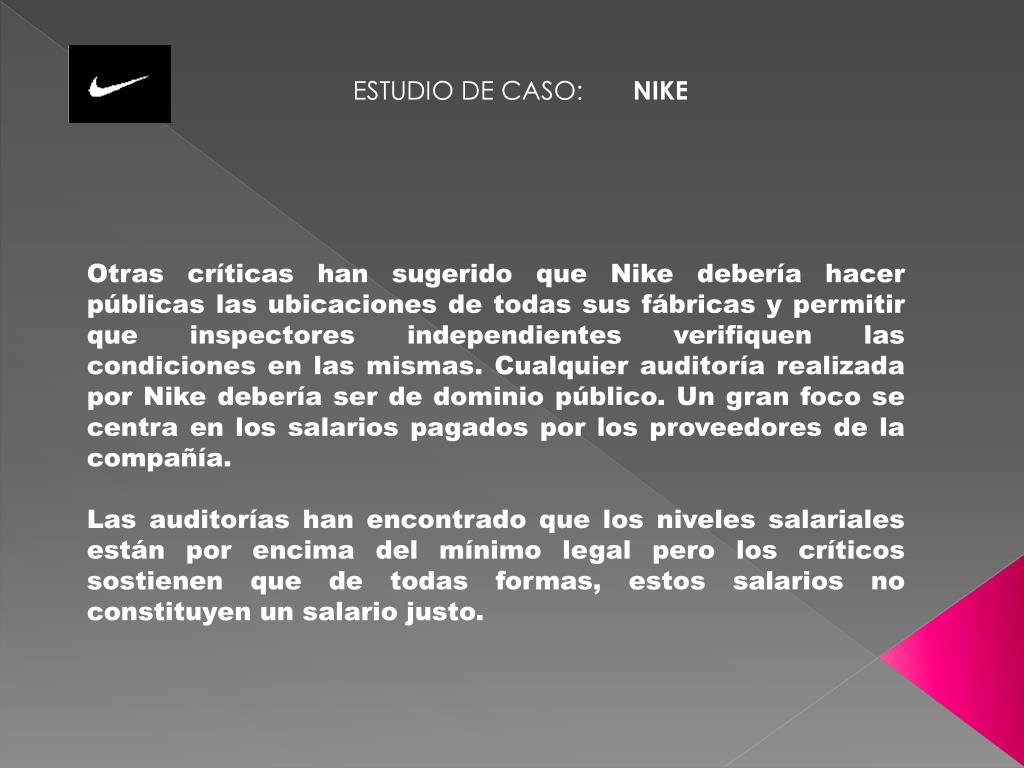 PPT - ESTUDIO DE CASO: NIKE PowerPoint Presentation, free download -  ID:5541475