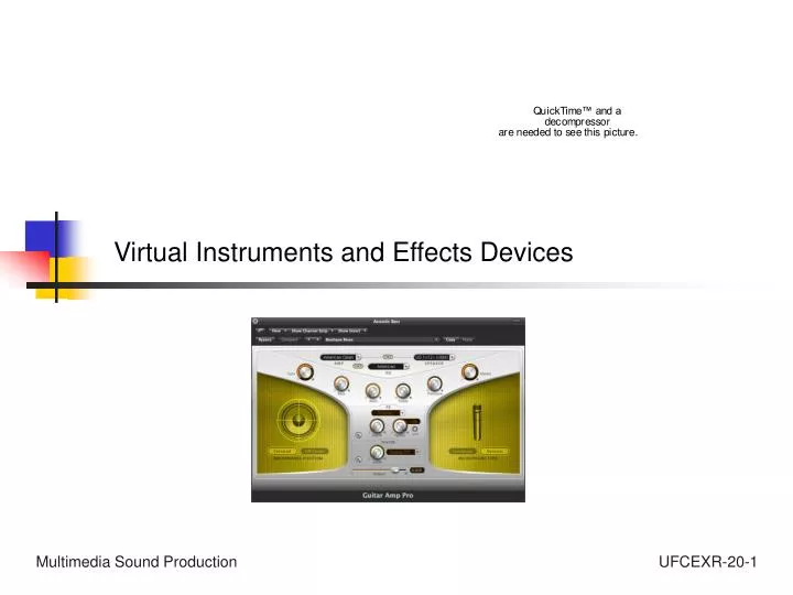 PPT Virtual Instruments and Effects Devices PowerPoint Presentation, free download ID5542503