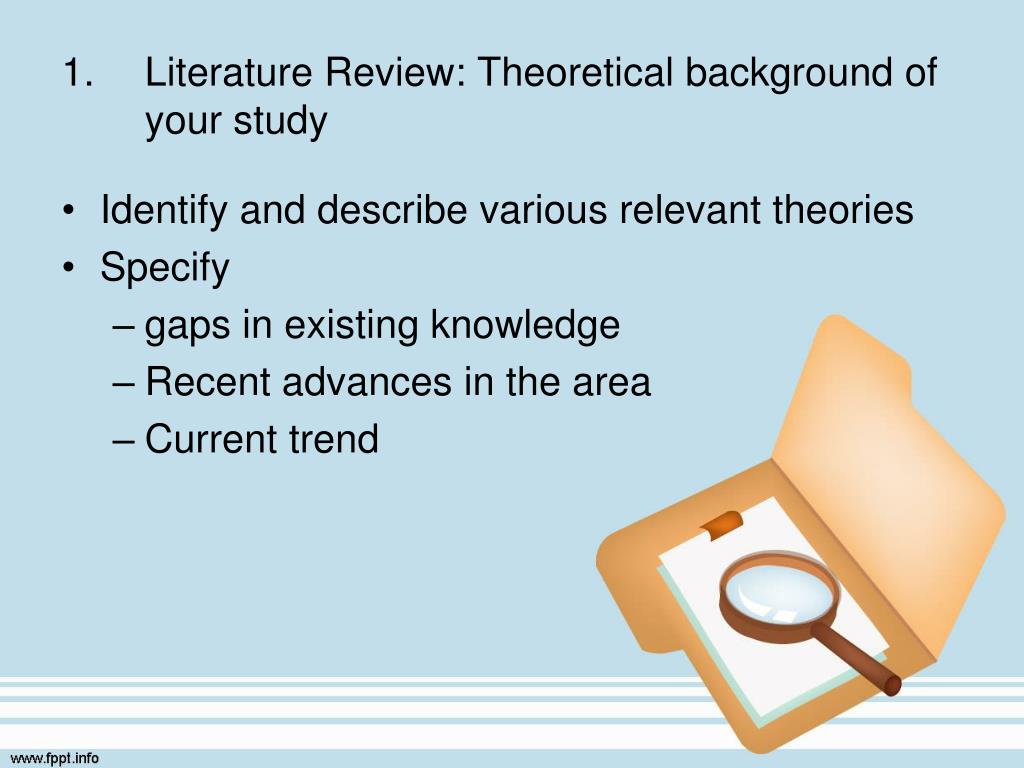 literature review theoretical background